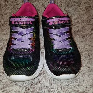 Sketchers S-LIGHTS sneaker Girls size 12.5